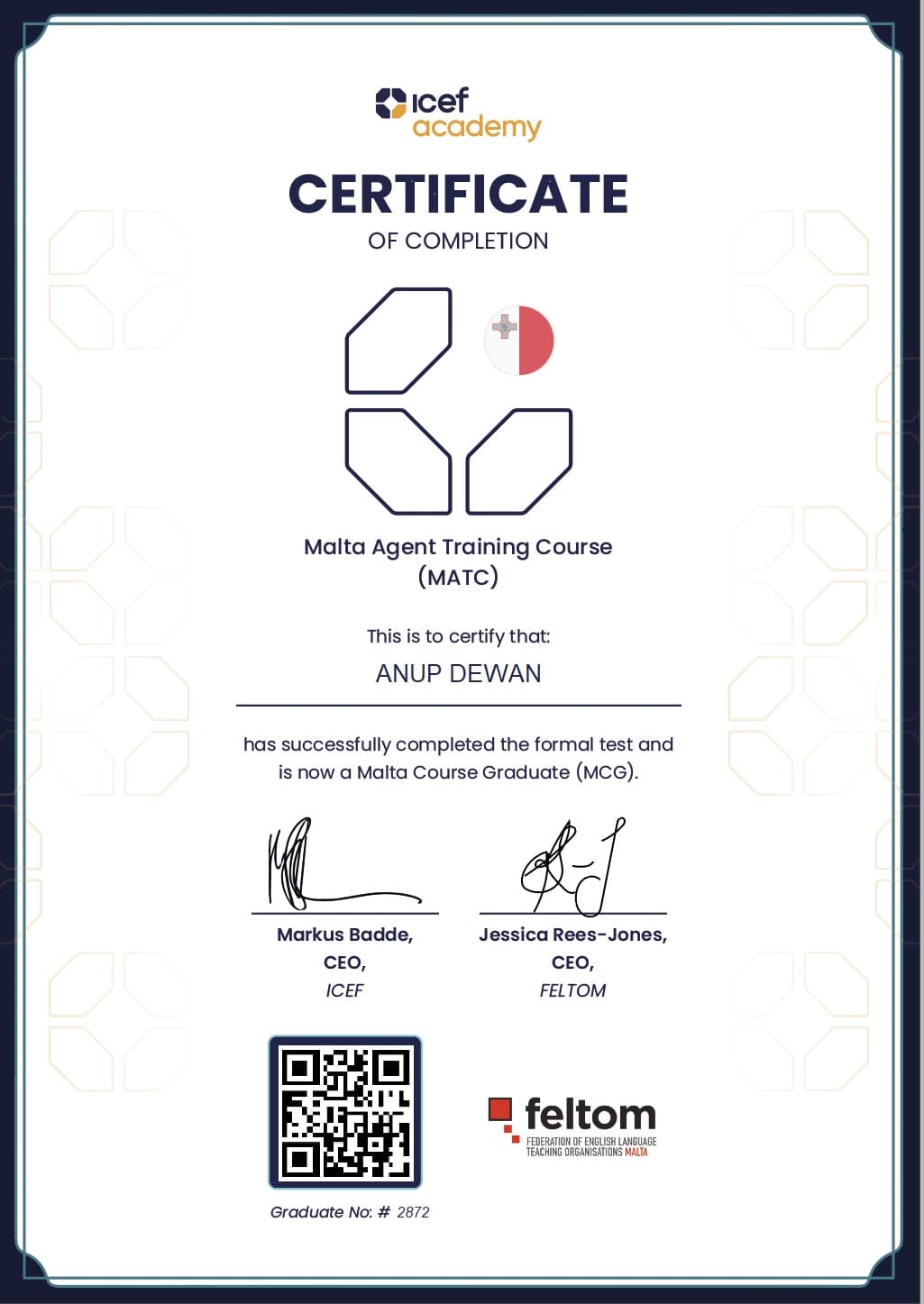 Malta Agent Training Course